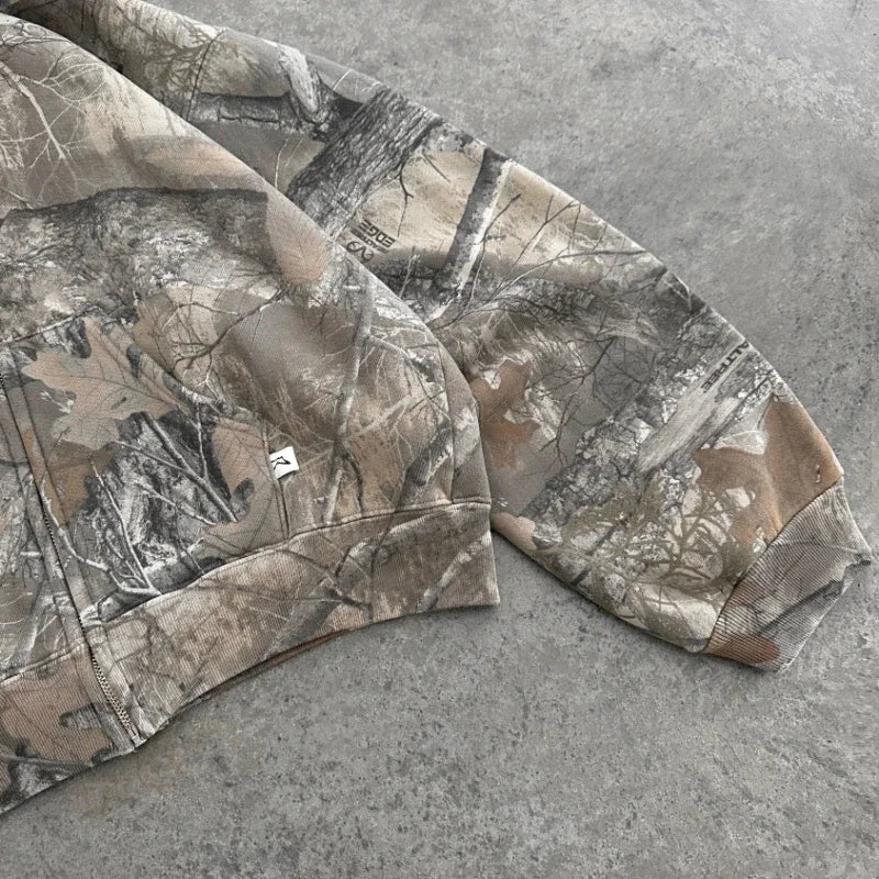 WW | Y2K Retro Unisex Hoodie mit Camouflage-Muster