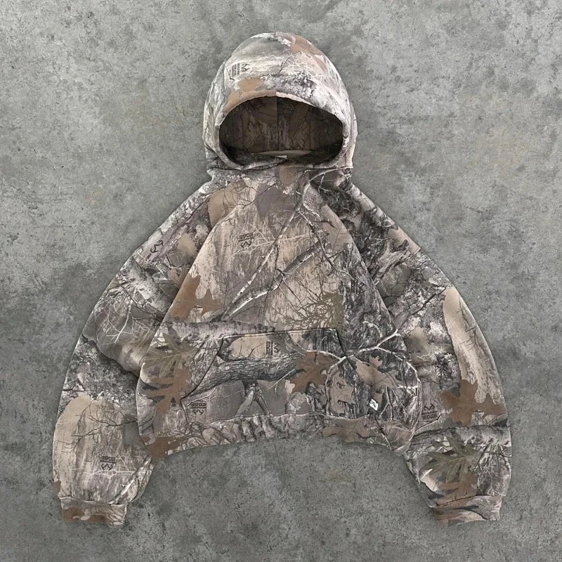 WW | Y2K Retro Unisex Hoodie mit Camouflage-Muster