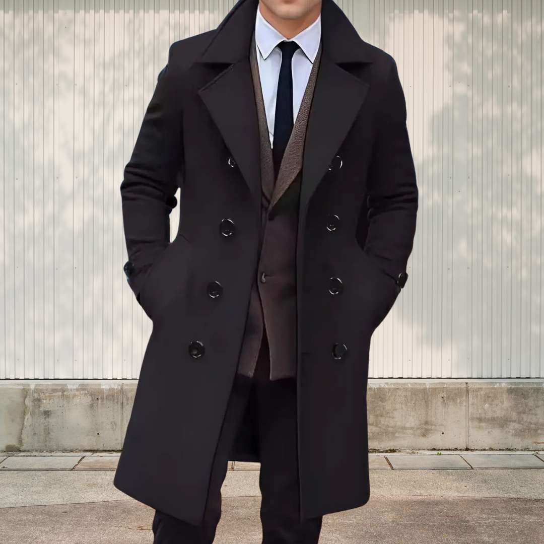 WW | Retro-Mantel mit Kragen für Herren Eleganter Winter-Stil