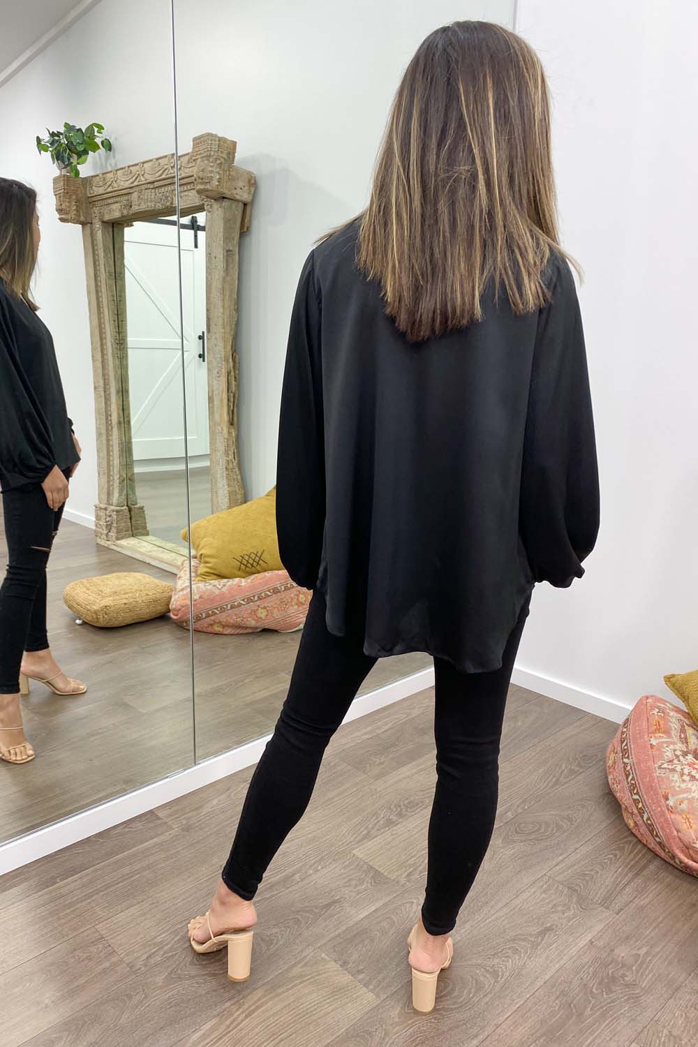 WW | Women's Blouse With Modern V-Neck