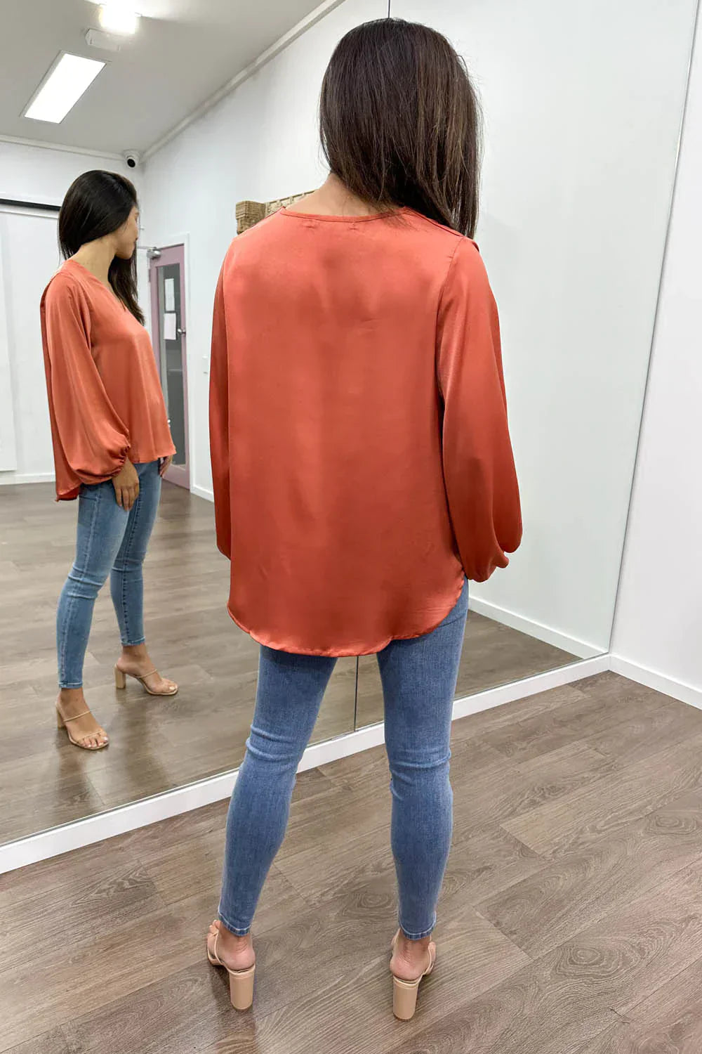 WW | Women's Blouse With Modern V-Neck