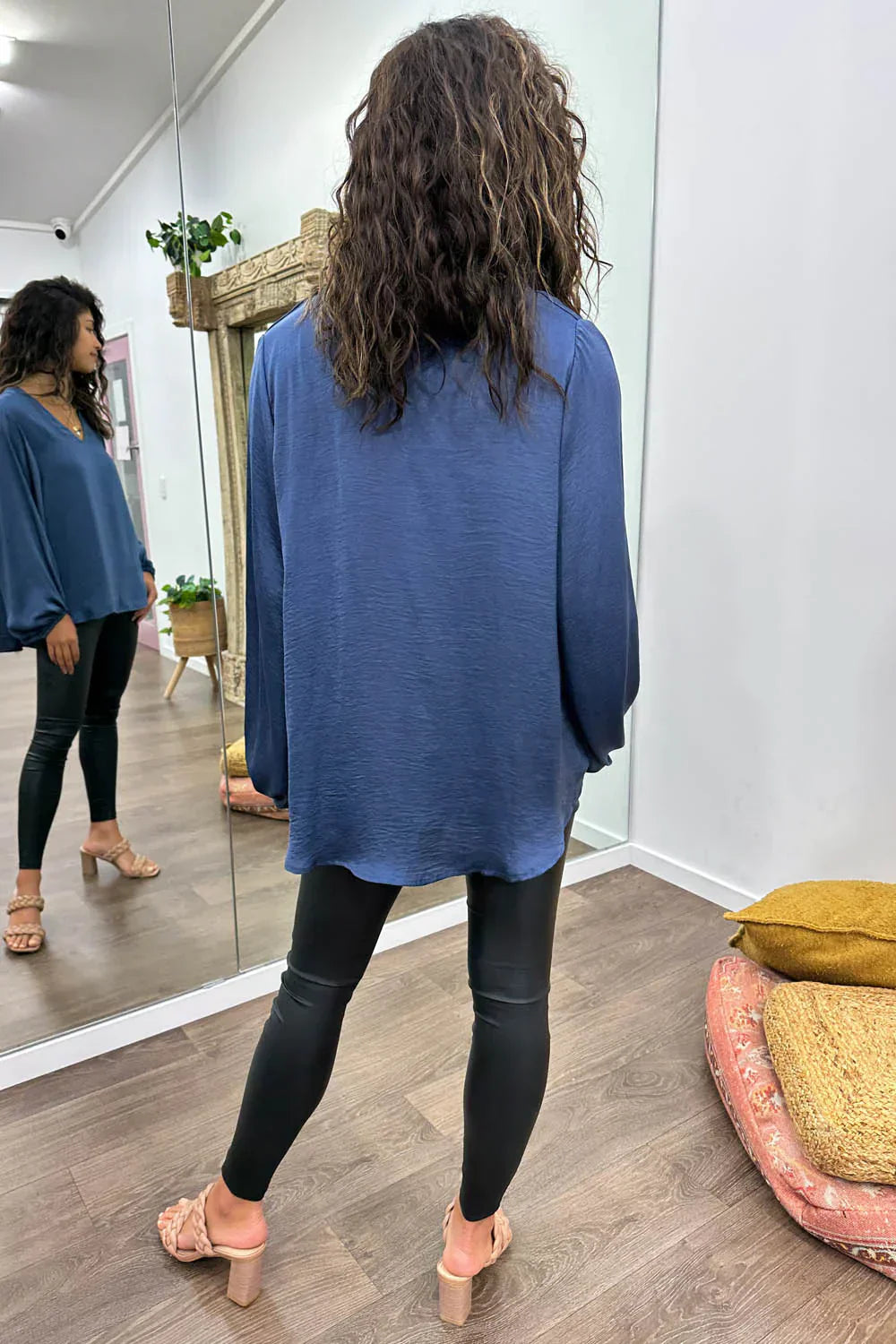WW | Women's Blouse With Modern V-Neck