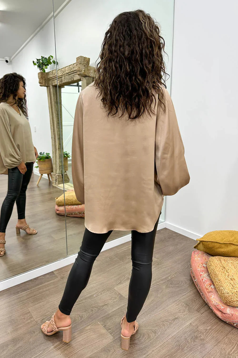 WW | Women's Blouse With Modern V-Neck