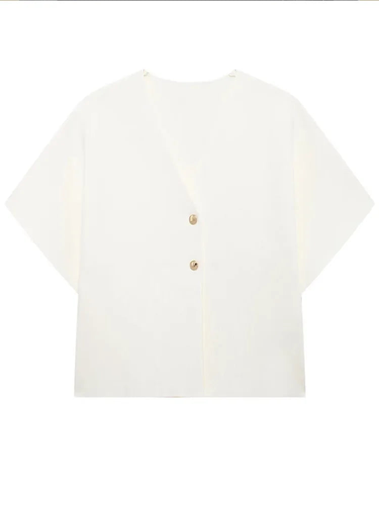 WW | Lässiges Einfarbiges Strickoberteil für Frauen