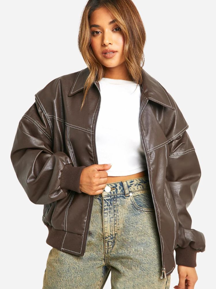 WW | Elegante und bequeme Lederjacke für Frauen