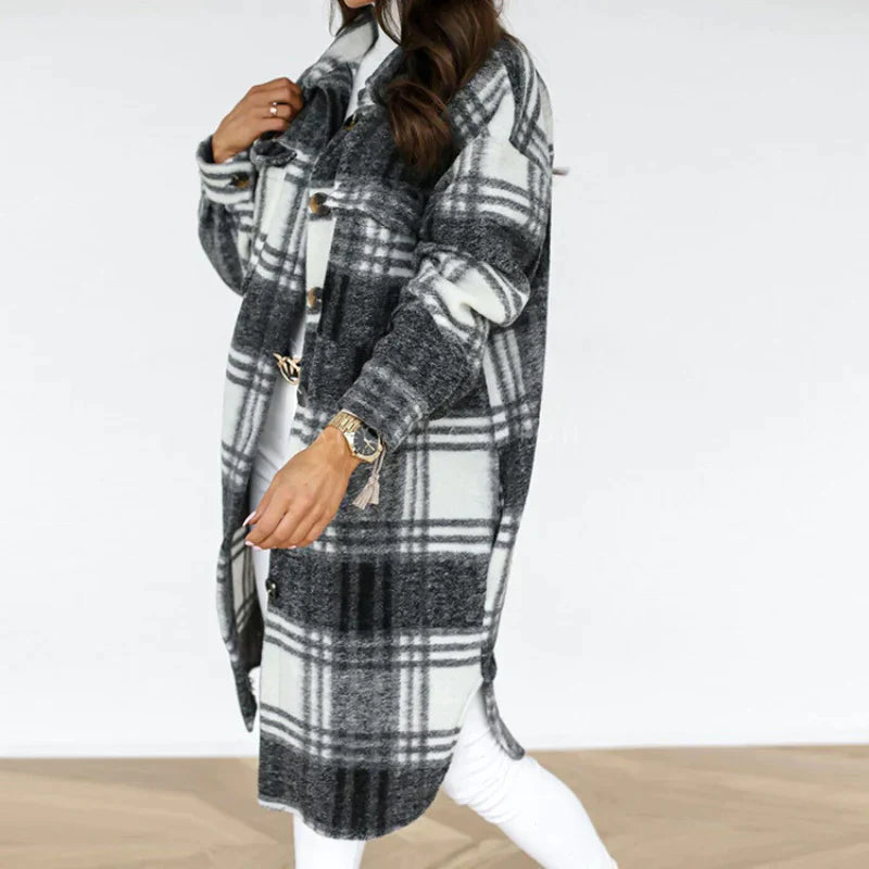 WW | Long & Trendy Wool Jacket