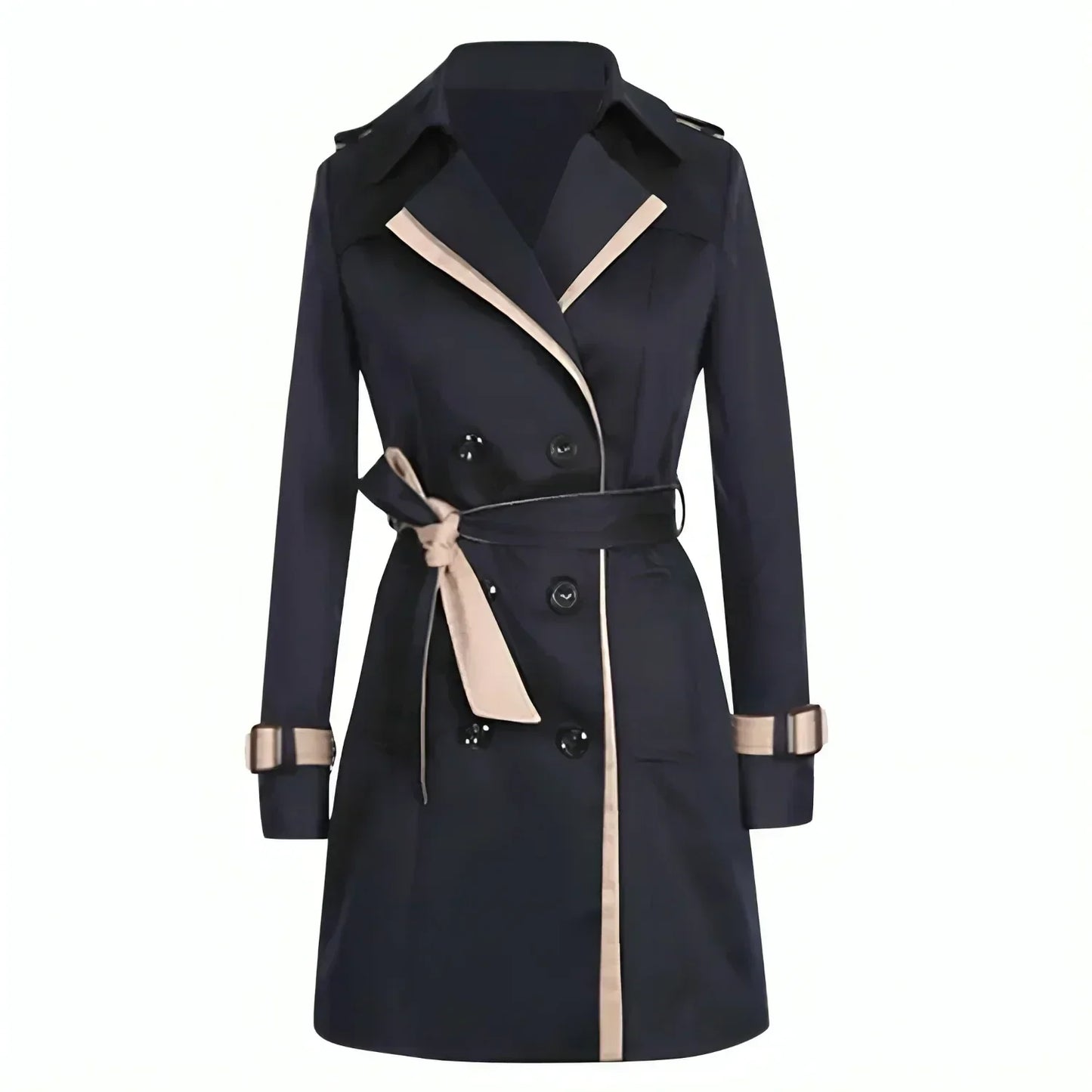 WW | Breasted Trenchcoat - Taillierte Passform - Klassisches Design - Wasserabweisende Oberbekleidung