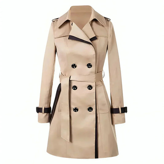 WW | Breasted Trenchcoat - Taillierte Passform - Klassisches Design - Wasserabweisende Oberbekleidung