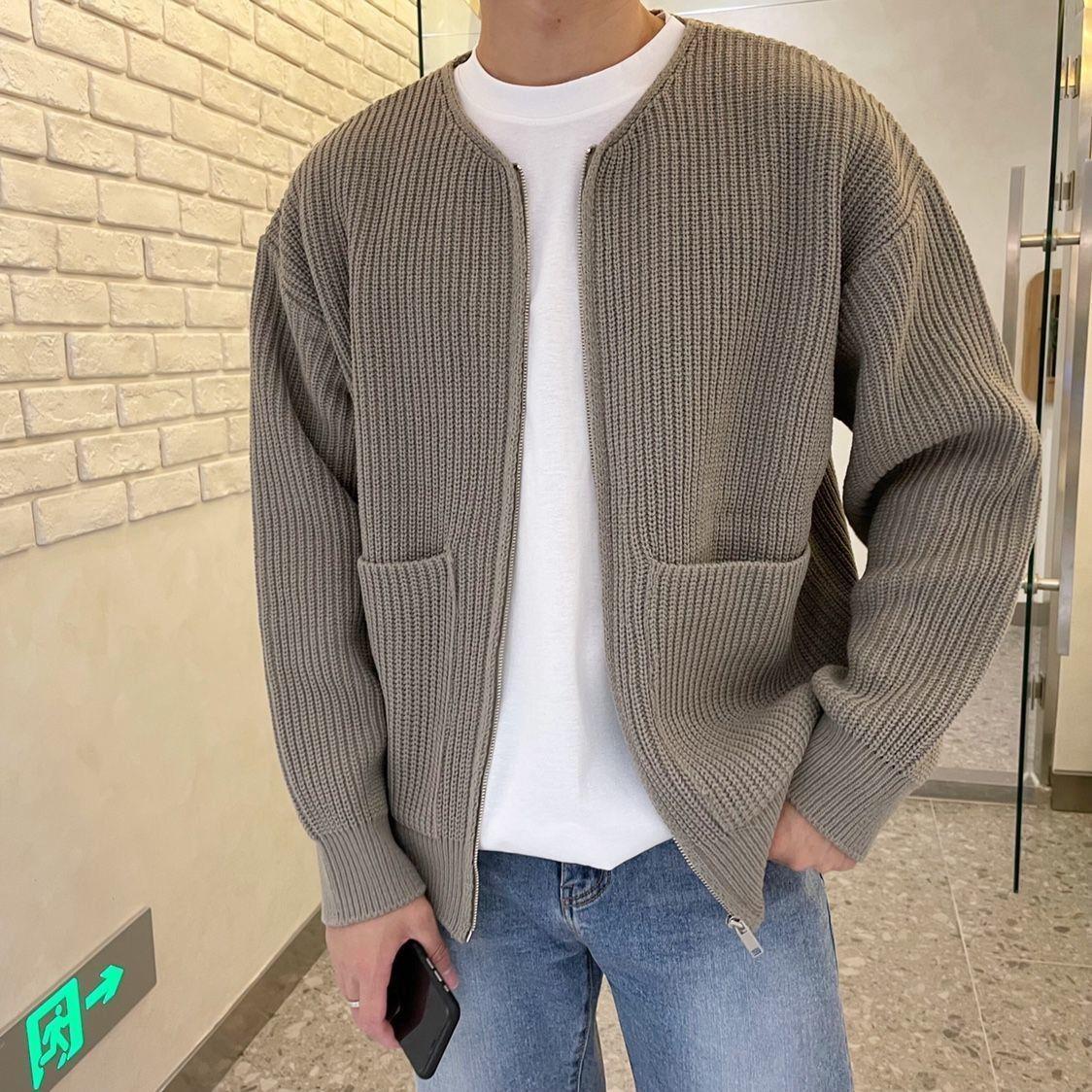 WW | Up Vest Long Sleeves Knitted Vest Men's Knitwear