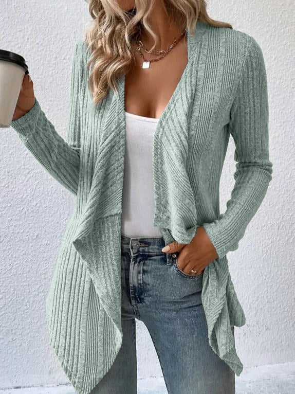 WW | Damen Strickcardigan mit langen Ärmeln