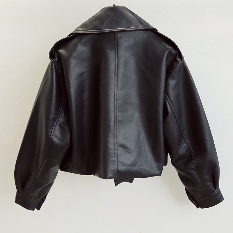 WW | Short Women's Jacket A casual leather jacket for women