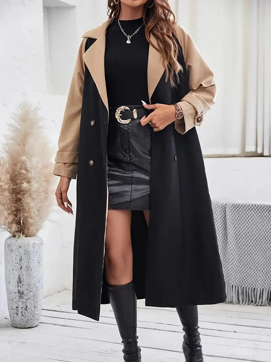WW | Trenchcoat - Doppelreihiges Design - Eleganter Gürtelschnitt - Aussagekräftige Oberbekleidung