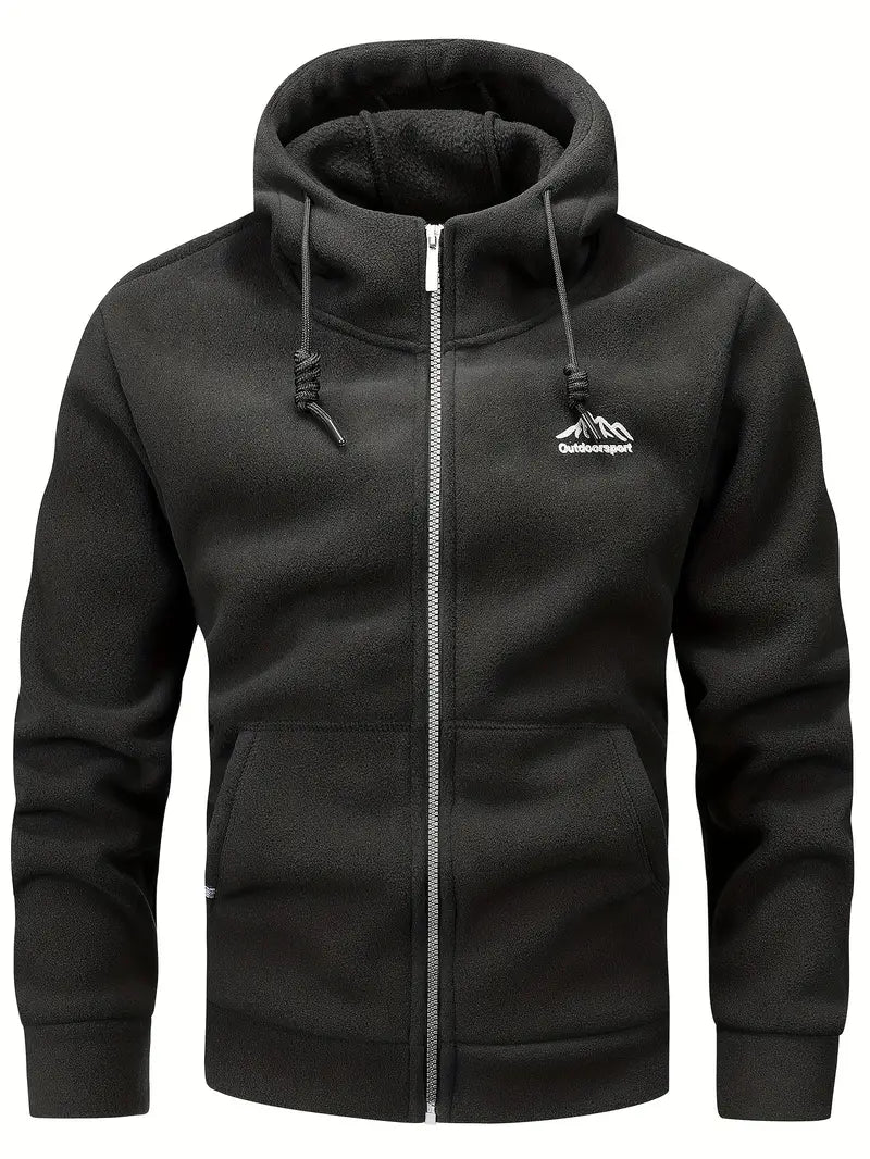 WW | Warme Fleece-Jacke mit Kapuze für Männer