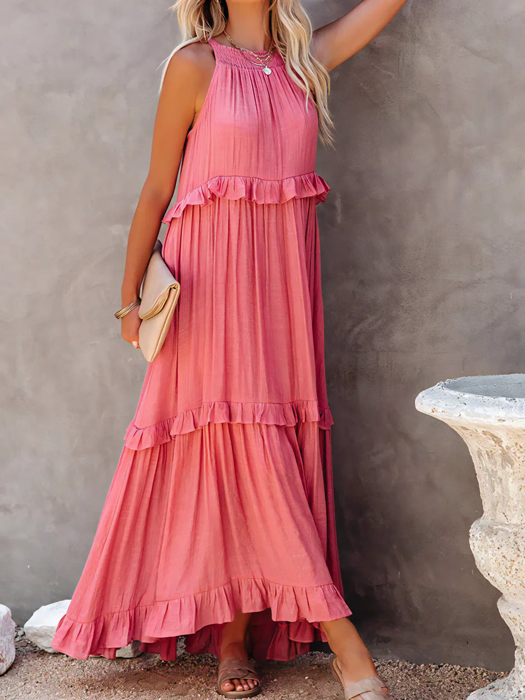 Vesa™ | Flowing Ruffled Dress