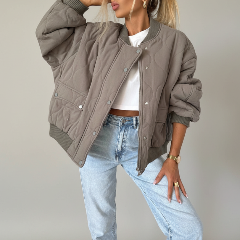 WW | Damen Casual Comfort Gequiltete Jacke Vielseitiger Stil