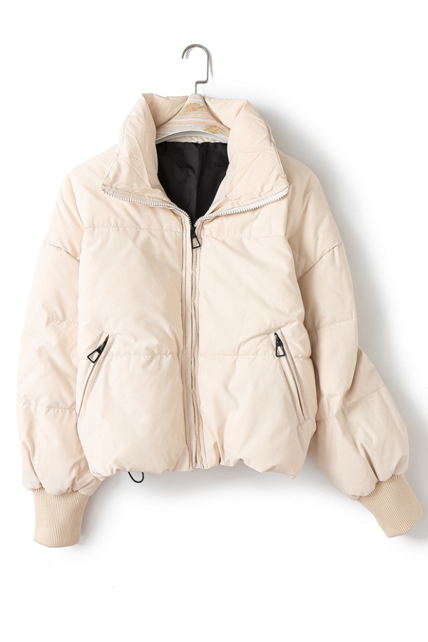 WW | and versatile slim-fit loose short cotton jacket