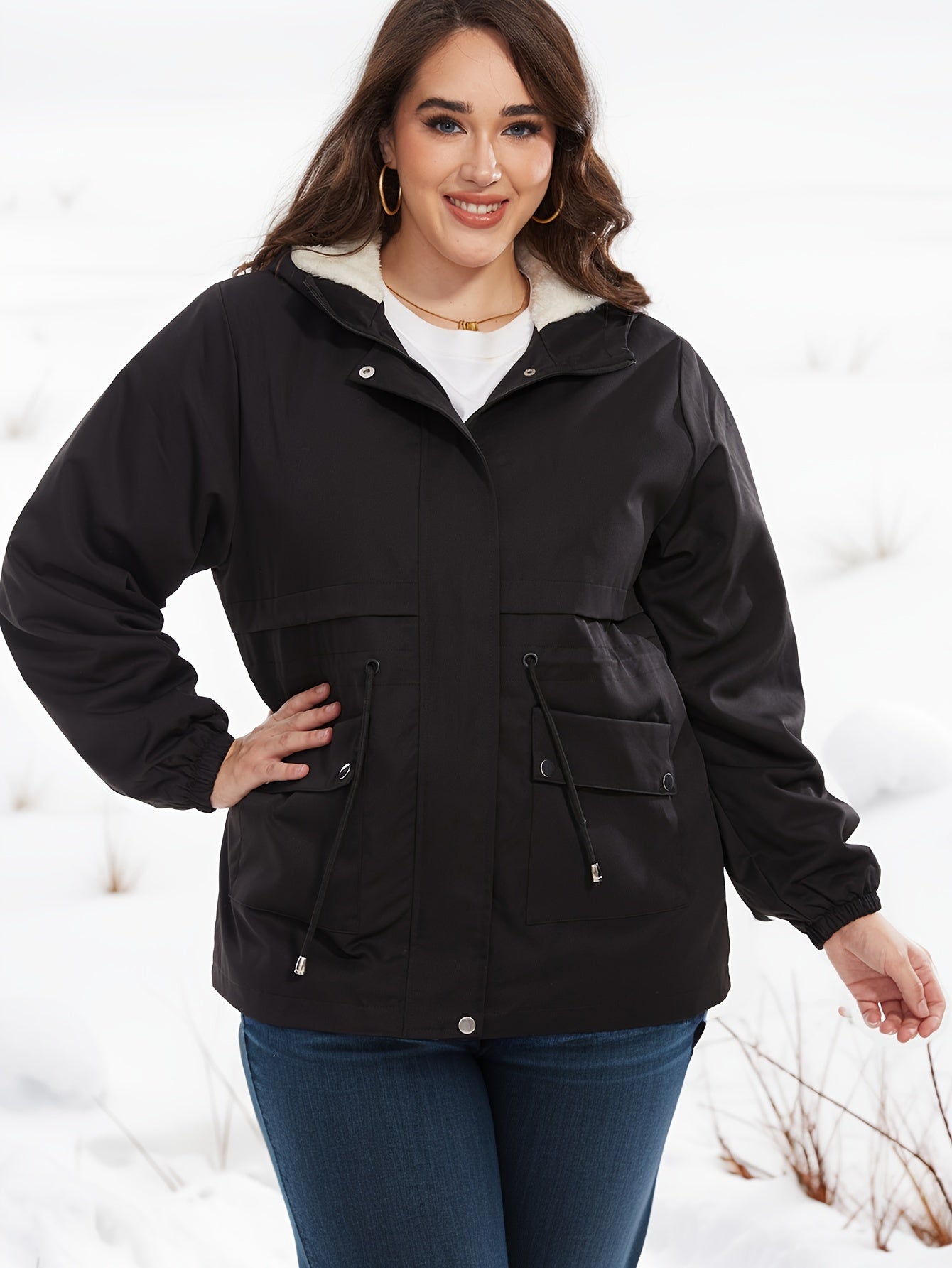 WW | Kurze Warme Winterjacke für Frauen - Perfekt für den Winter