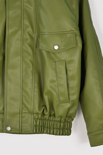 WW | Grüne Kunstlederjacke