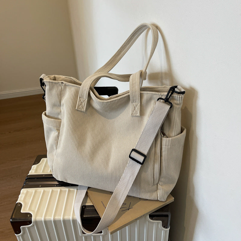 WW | Student Tote Corduroy Bag