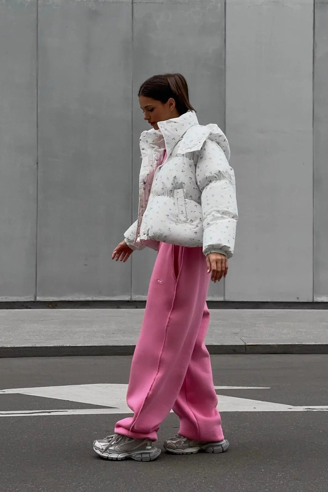WW | Bedruckte Puffy Pufferjacke
