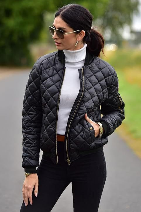 WW | Lässige Kapuzen-Pufferjacke