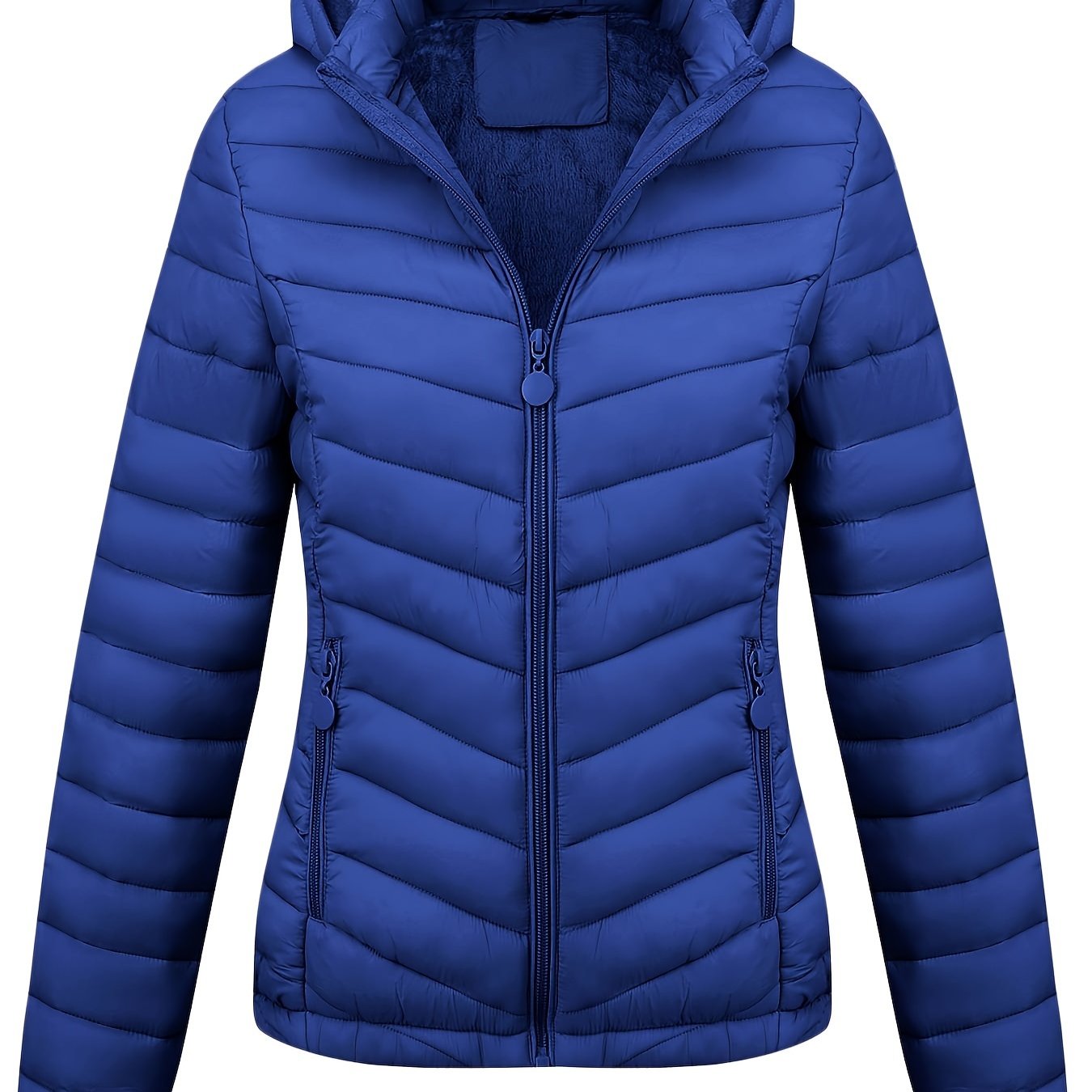 WW | Kapuzenjacke mit Reißverschluss und schrägen Taschen