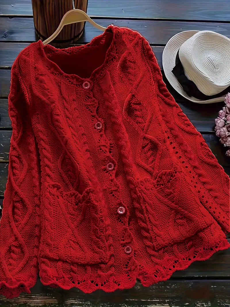 WW | Damen-Kabelstrickjacke