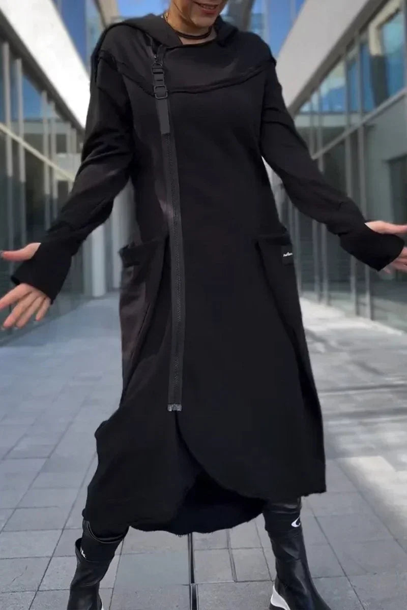 WW | Long Hoodie Dress with Modern Cut