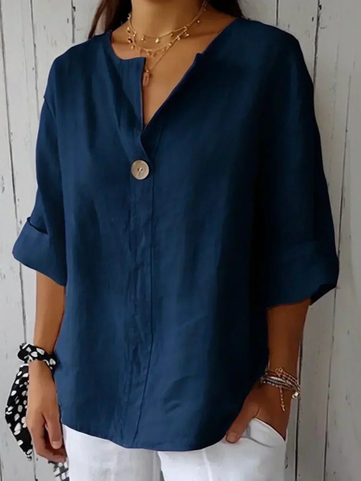 Oriana™ | Timeless Blouse with Cut-Out