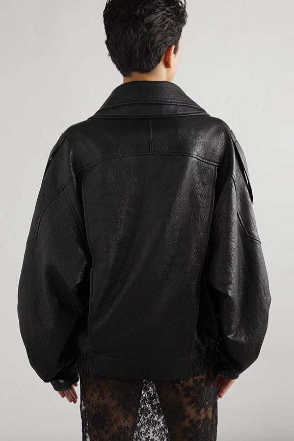 WW | Echtes Leder Motorradjacke