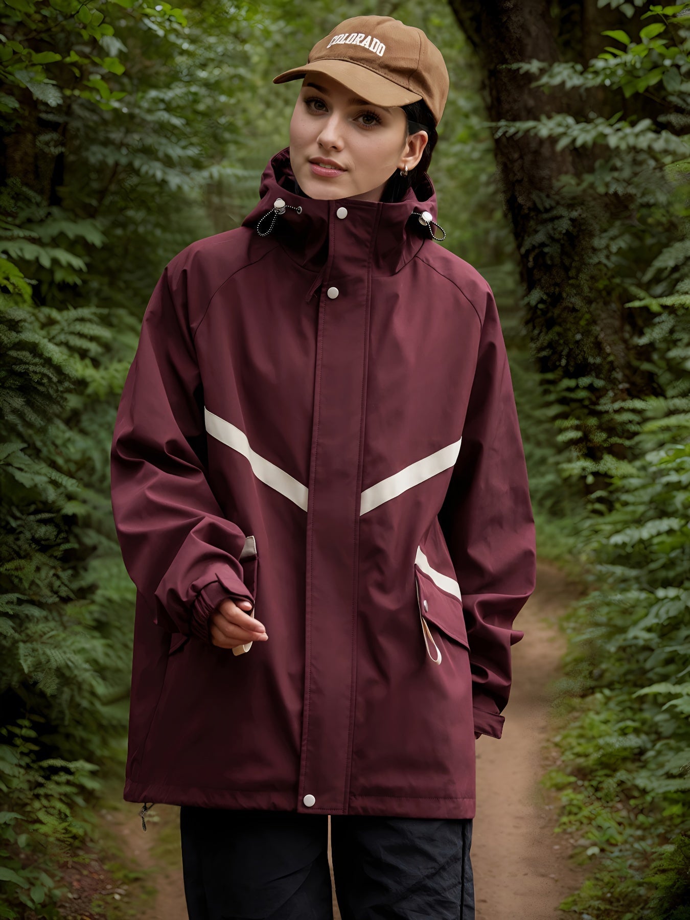WW | Leichte Wasserdichte Jacke mit Kapuze