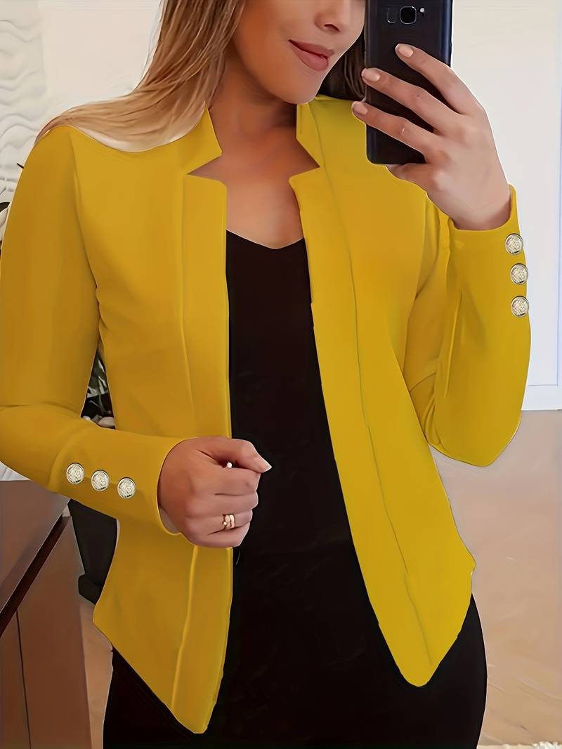 WW | Blazer informell mit Knöpfen und langen Ärmeln