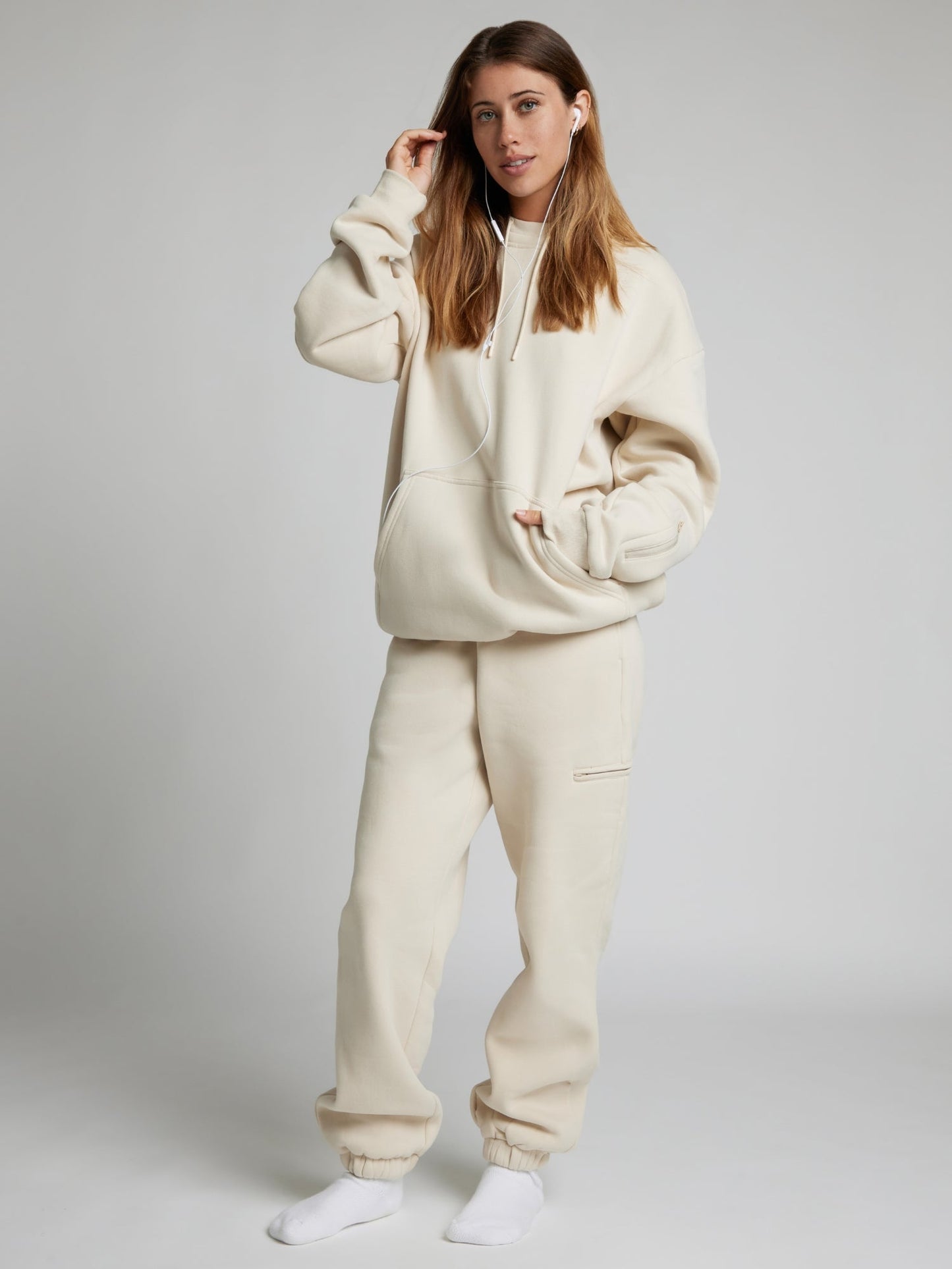 WW | Cozy travel hoodie with airplane mode graphic