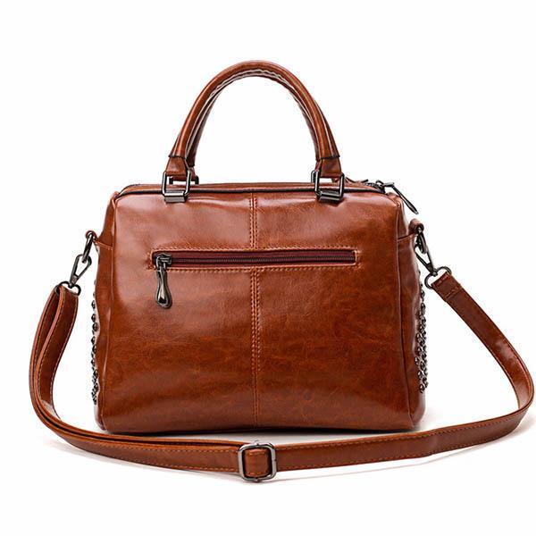 WW | Luxury Leather Handbag with Studs