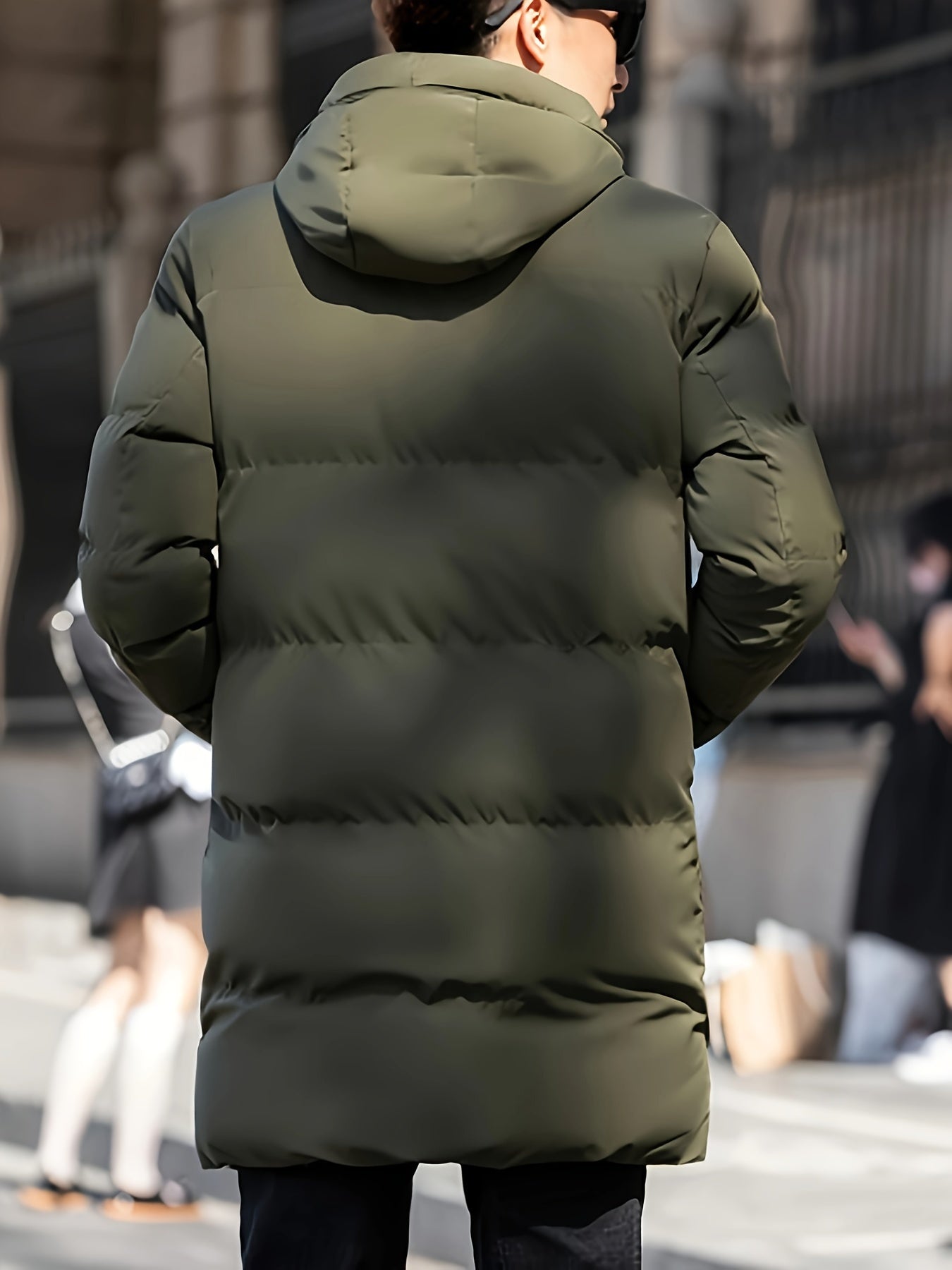 WW | Dicke Lange Kapuzen Puffer Winterjacke Für Herren - Ideal für Winter