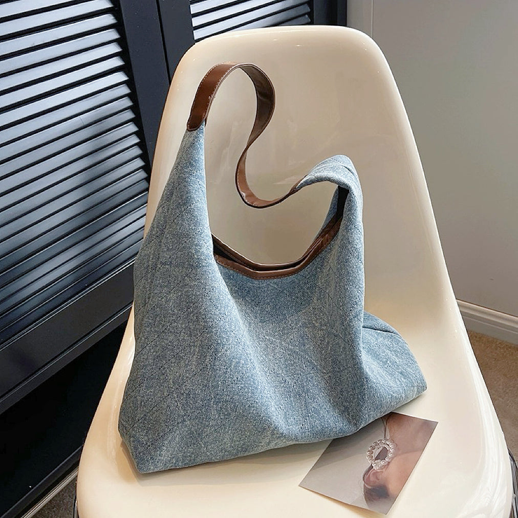 denim with a diamond pattern