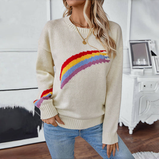WW | Regenbogen Strickpullover