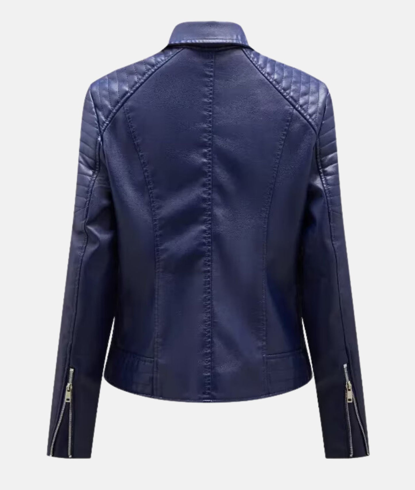 WW | Stylish women's biker jacket made of imitation leather