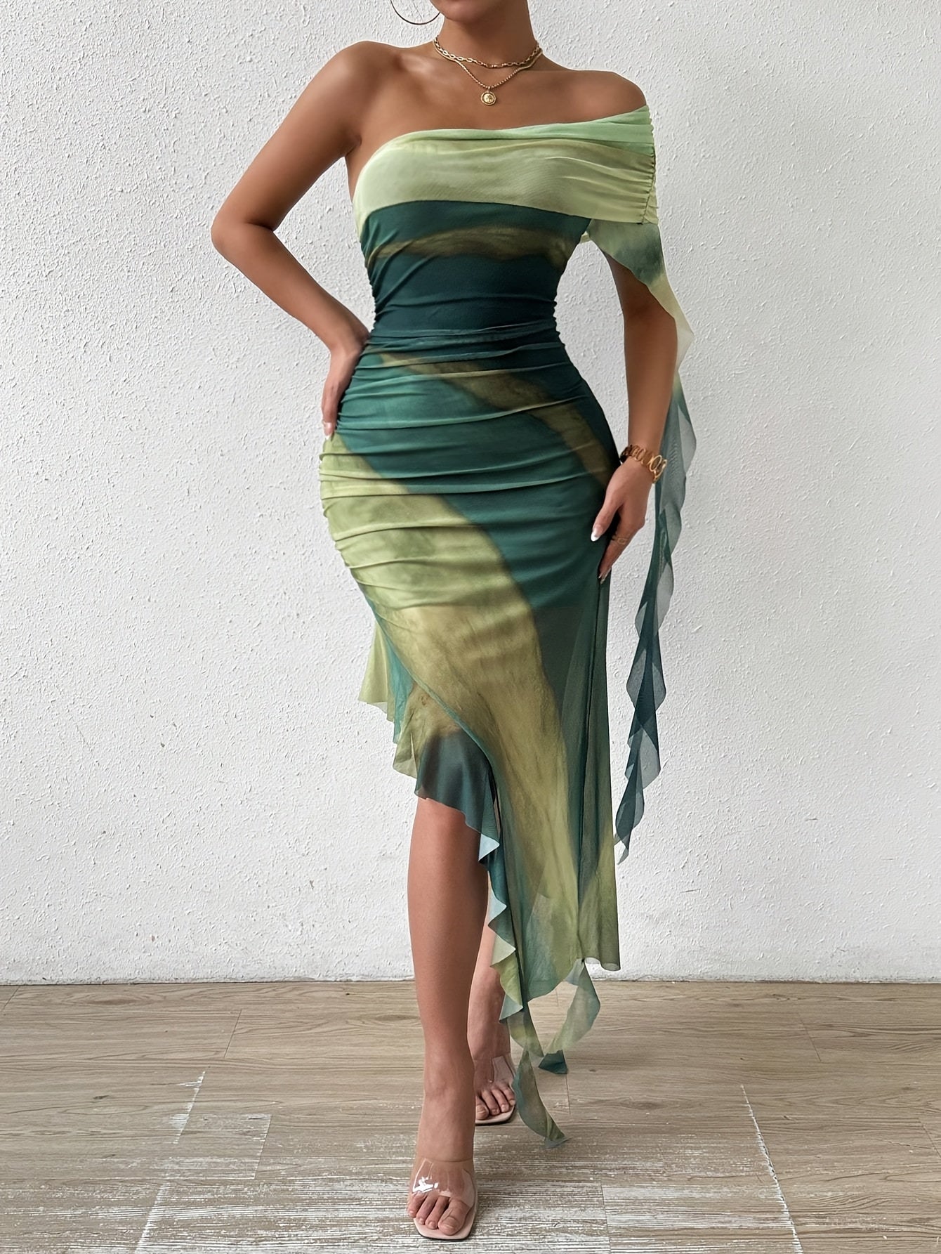 Sophia | Off-the-shoulder Dress with Asymmetric Hem