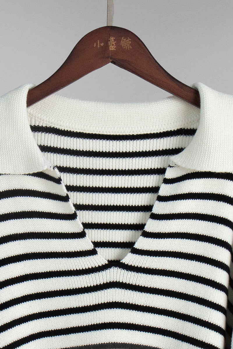 WW | Cozy striped knitted turtleneck sweater