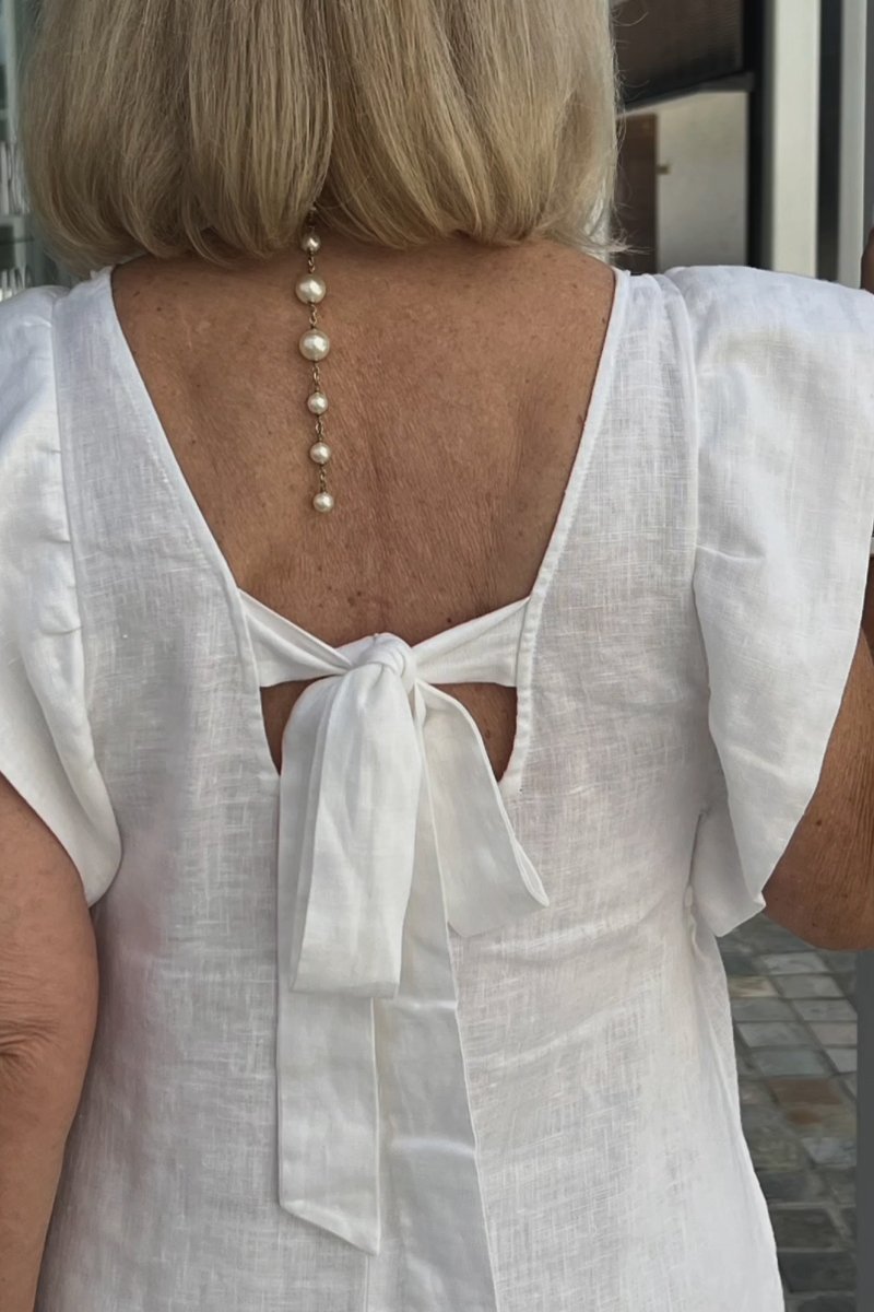 WW | Lässiges Kleid aus Baumwolle und Leinen