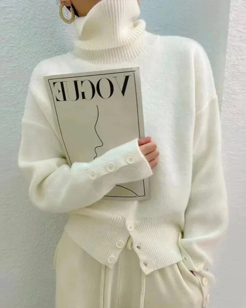 WW | Soft and Comfortable High-Neck Sweater
