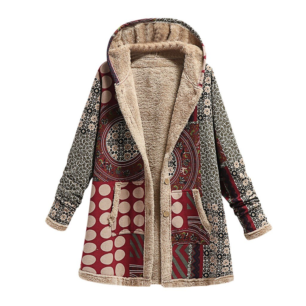 WW | Gestickte dicke Fleecejacke