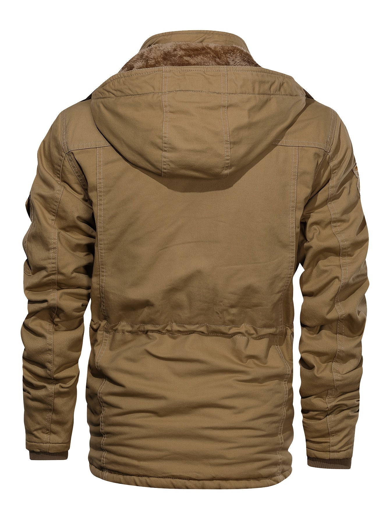 WW | Warm Fleece Hooded Cargo Outdoor Jacket For Men - Perfect For Outdoor Activities