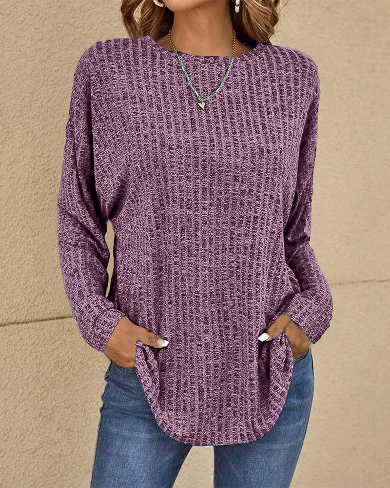 WW | Crew-Neck Top with Long Sleeves