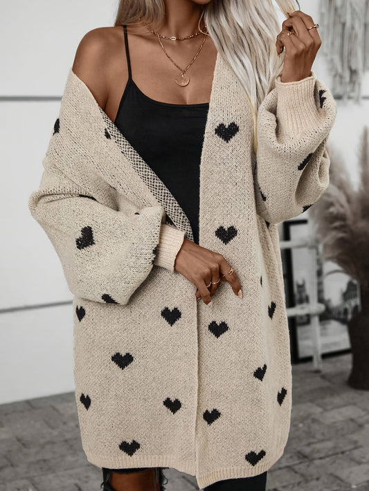WW | Herzmuster Wolle Strickcardigan für Damen - Perfekt für den Alltag