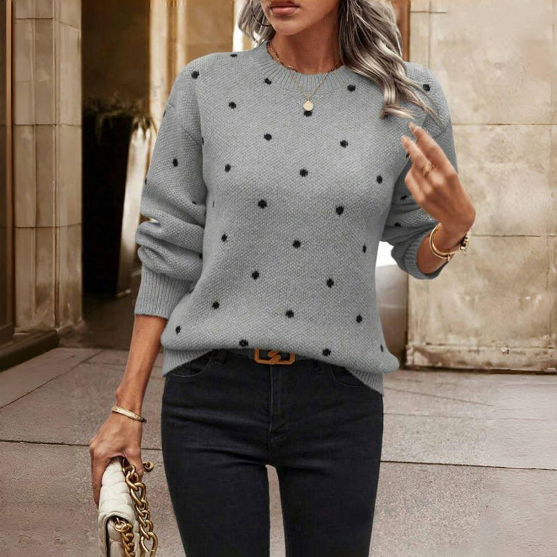 WW | Gepunkteter Strickpullover