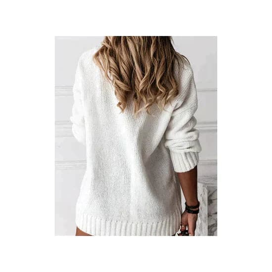 WW | V-Ausschnitt Strick Weich Und Bequem Langarm Entspannt Fit