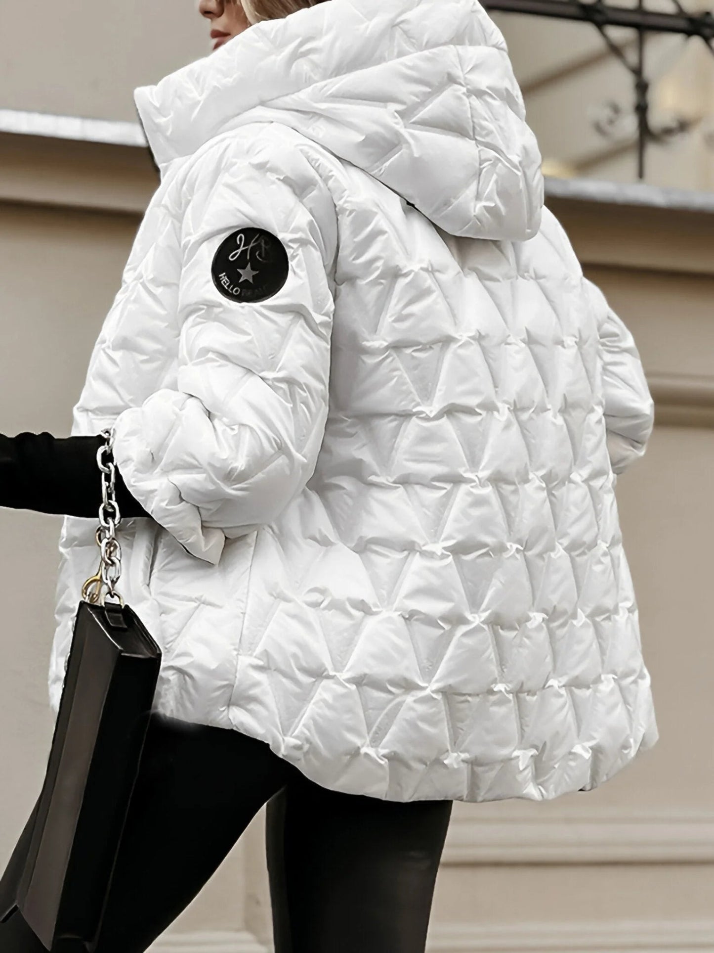 WW | Cozily lined patchwork cotton jacket for a layered look in a casual style