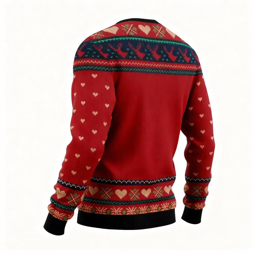 WW | Lustiger Muster Druck - Ferien Ikonographie Ugly Sweater